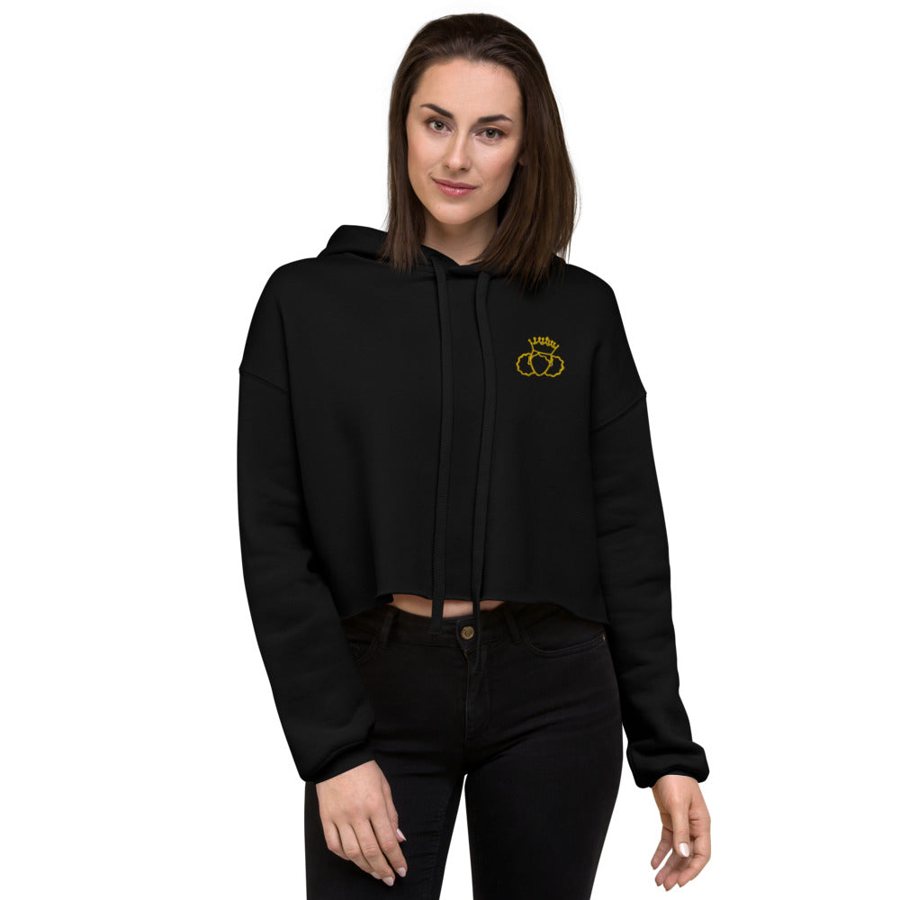 Gold logo "Princess Glow" Cropped Hoodie