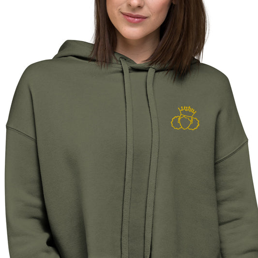 Gold logo "Princess Glow" Cropped Hoodie